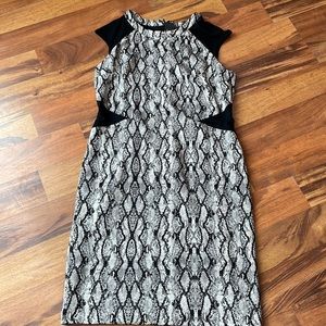 Worthington Women’s Dress Black/Snake Skin Size 14 NWT